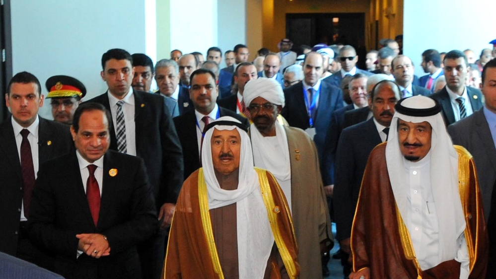 Abdel-Fattah el-Sissi, Sabah Al-Ahmad Al-Jaber Al-Sabah, Salman, Abdel Rabbo Mansour Hadi