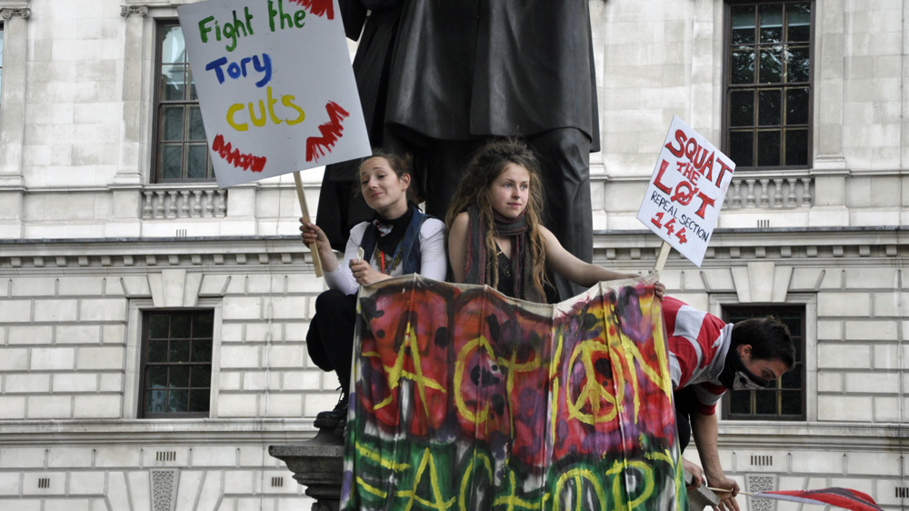 Critics say the government lacks a mandate for widely unpopular and controversial reforms [Simon Hooper/Al Jazeera]