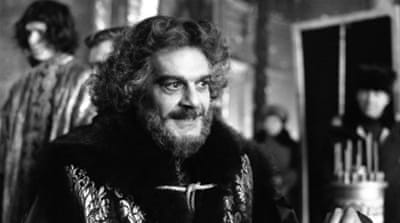 Omar Sharif as Prince Romodanovsky, advisor to Peter I in the miniseries Peter The Great [AP]