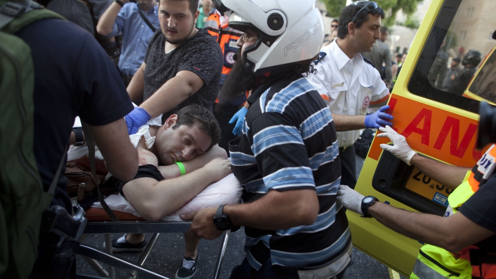 The suspect had been convicted of a similar attack that wounded several people at a gay pride parade in Jerusalem a decade ago [GALLO/GETTY]