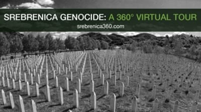 An interactive tour of the Srebrenica memorial site