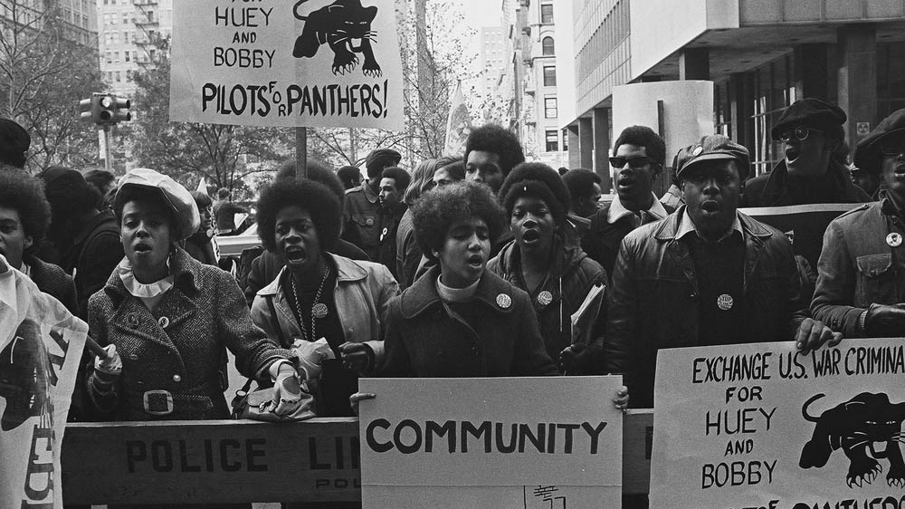 Protests against the incarceration of members of the Black Panthers in New York on November 17, 1969 [David Fenton/Getty Images]