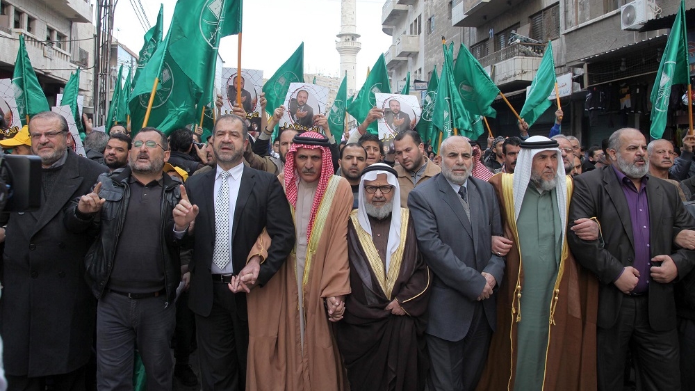 For the first time this year, the government banned the Brotherhood from organising public prayers during Ramadan [EPA]