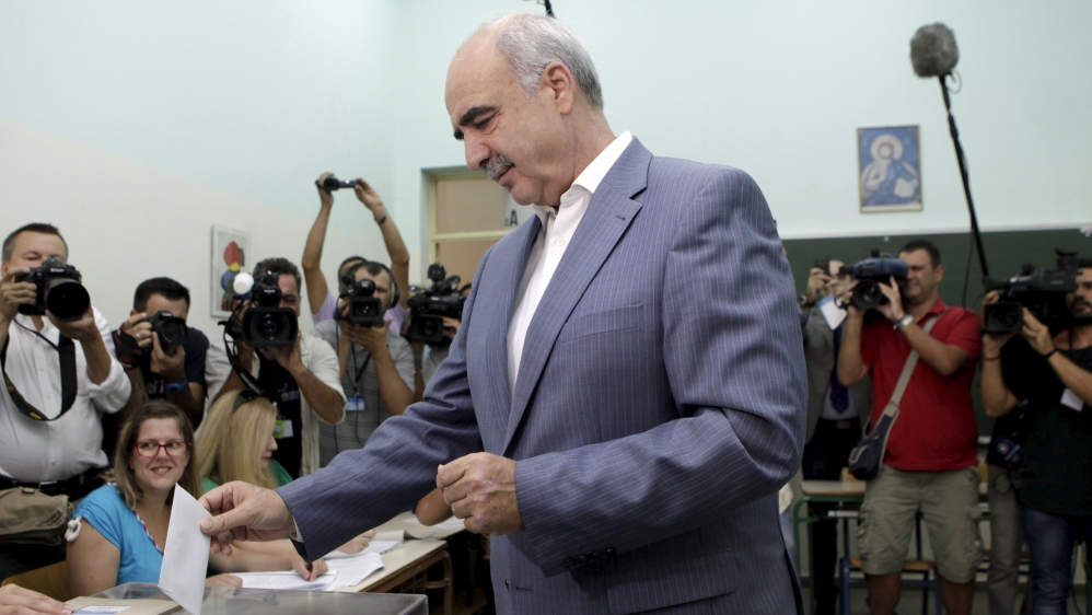 Meimarakis has described Tsipras' seven months in government as 'an experiment that cost the country dearly' [Reuters]