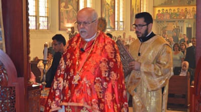 Archpriest Nicholas Dahdal [Ray Hanania/Al Jazeera]