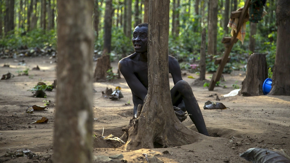 At the camp, many patients are chained without any clothes or cover [Linda Givetash/Al Jazeera]