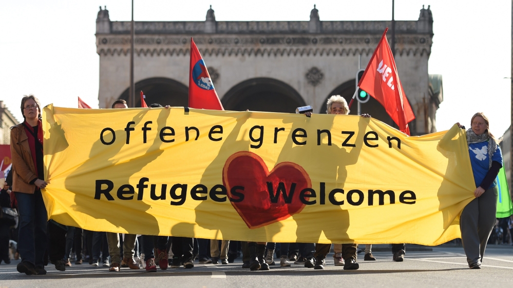 ''Open borders'' rally in Munich