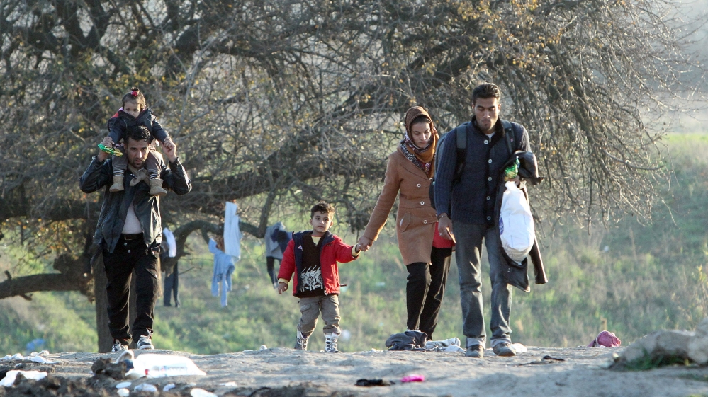 Migrants in south Serbia