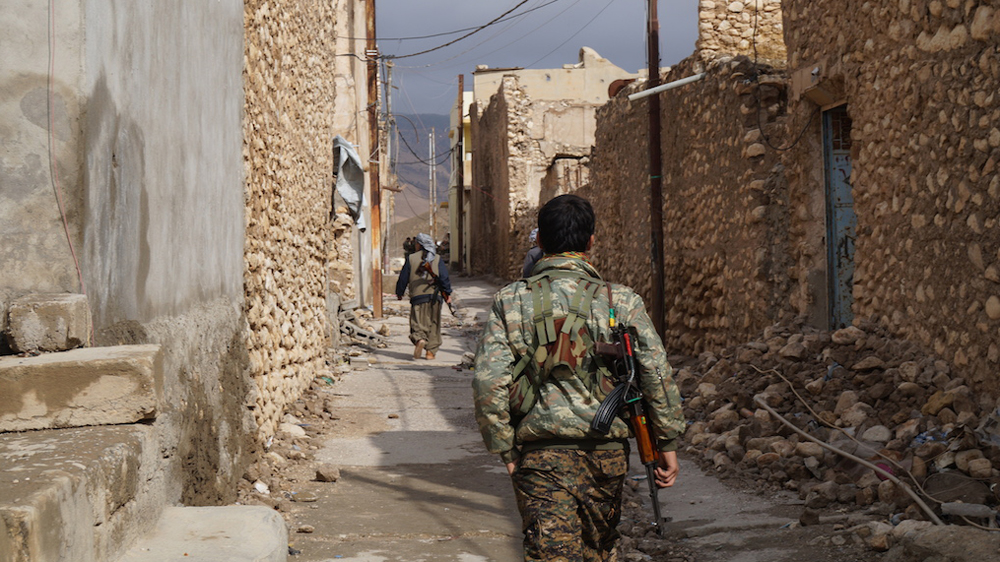 Kurdish Peshmerga forces affiliated with the KDP are competing with the PKK for control of the Sinjar region [Wladimir van Wilgenburg/Al Jazeera]