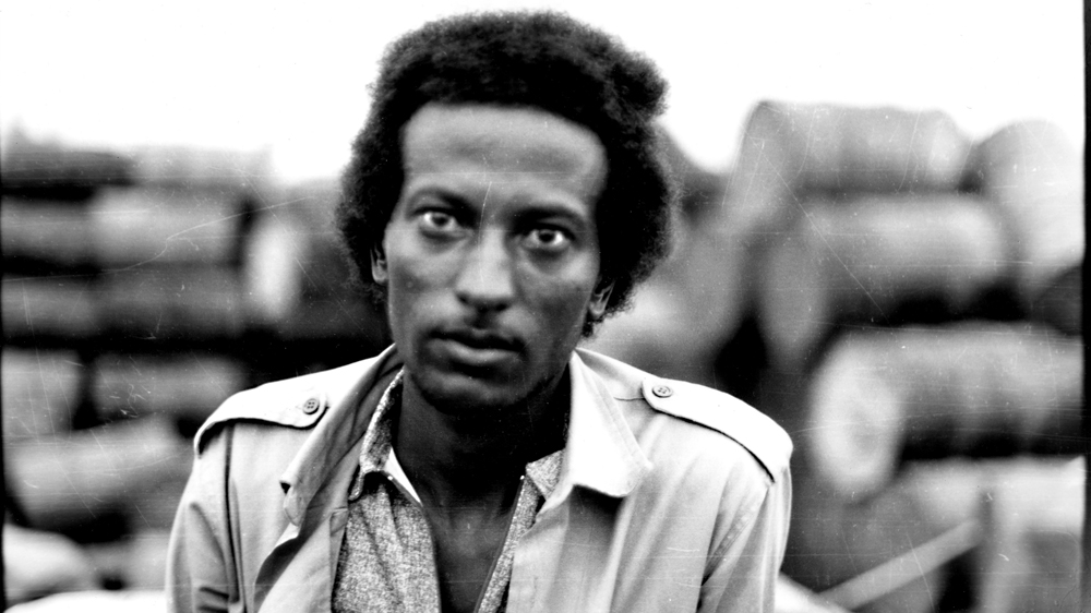 A commander being interviewed in Massawa, Eritrea, 1990 [Photo by Habtom Berhe, from the Greg Marinovich collection]