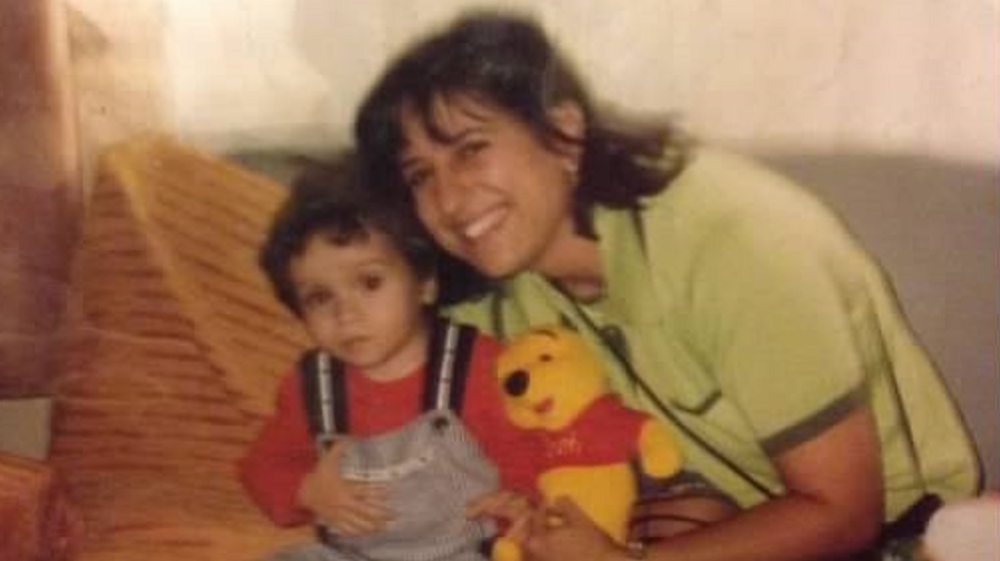 Jodi Slein and Michael, her adopted son from Romania, in 1999, during the trip Slein made to Romania to adopt Michael from an orphanage in Slatina [Courtesy of Slein Slein] 