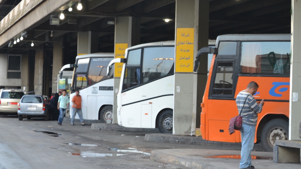 Many of the customers using Beirut's Charles Helou bus station are Syrians returning to their embattled towns [Samya Kullab/Al Jazeera]