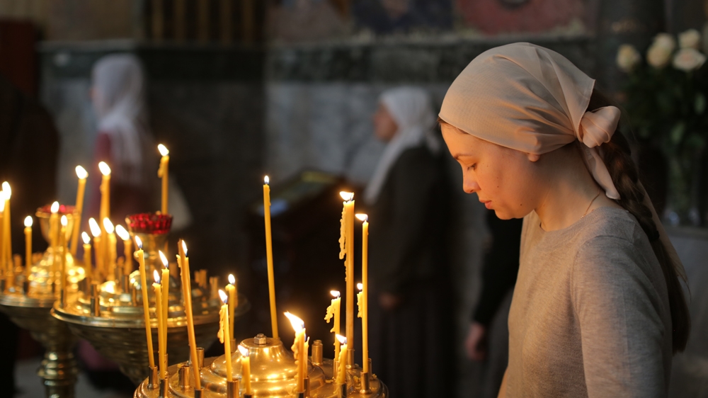 Nadia considers her country's independent church to be illegitimate [Rabii Kalboussi/Al Jazeera] 