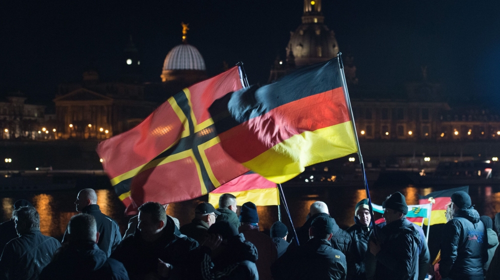 Pegida Rally in Dresden