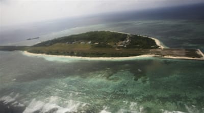 An aerial view shows the Pagasa Island, which belongs to the disputed Spratly group of islands, in the South China Sea off the coast of western Philippines [REUTERS]