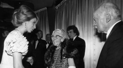 Princess Anne talks to Agatha Christie in 1974 and her husband, the archaeologist Sir Max Mallowan [Getty] [Getty Images]