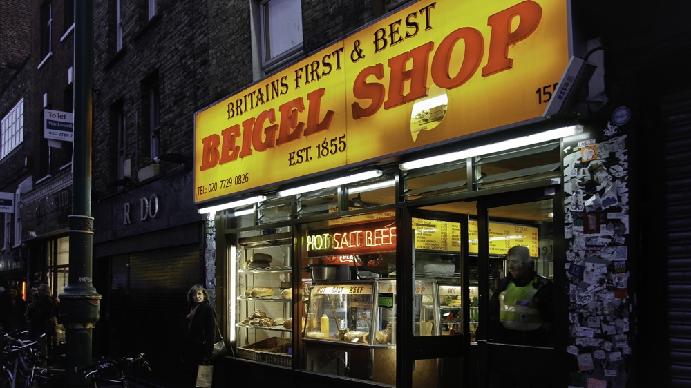 Britain's First and Best Beigel Shop in Brick Lane, East London, tells the fascinating story of the iconic Jewish comfort food and its migration to England [Getty Images]
