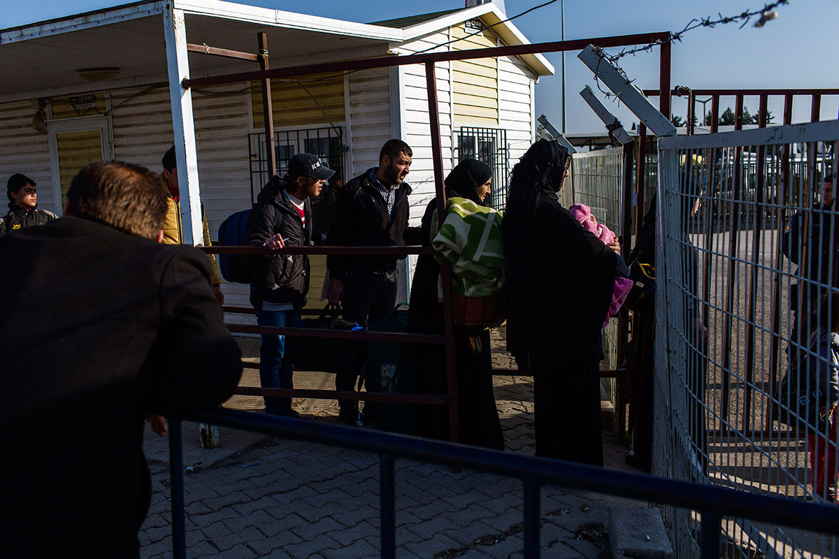 Refugees on Turkish- Syrian border/ Please Do Not Use