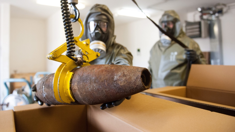 GEKA involved in the disposal of chemical weapons from Syria