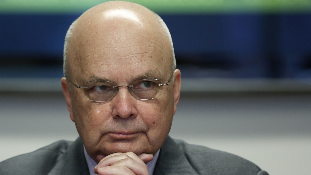 File photograph of former National Security Agency (NSA) and Central Intelligence Agency (CIA) Director Michael Hayden at a Reuters CyberSecurity Summit in Washington