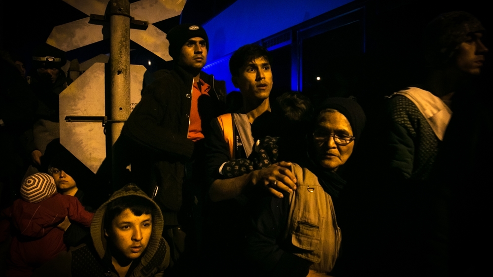 
Refugees prevented from entering the camp of Idomeni, on the Greece-Macedonia border [Nicola Zolin/Al Jazeera] 