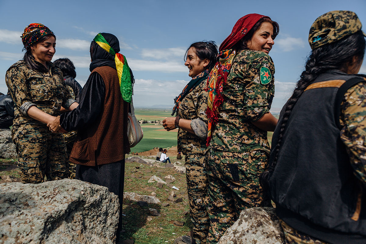 Syrian Kurds celebrate Newroz amid civil war/Please Do Not Use