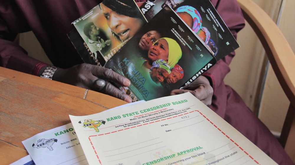 DVDs for the Kano market have to pass through the Kano State Censorship Board [Femke van Zeijl/Al Jazeera]