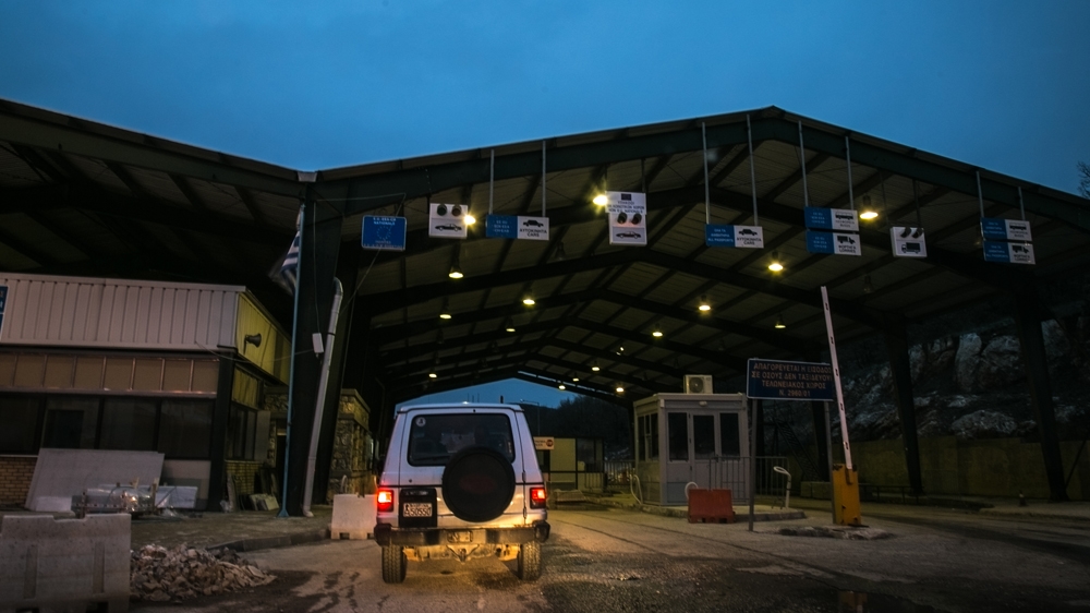 The border crossing of Krystallopigi, between Greece and Albania [Nicola Zolin/Al Jazeera]