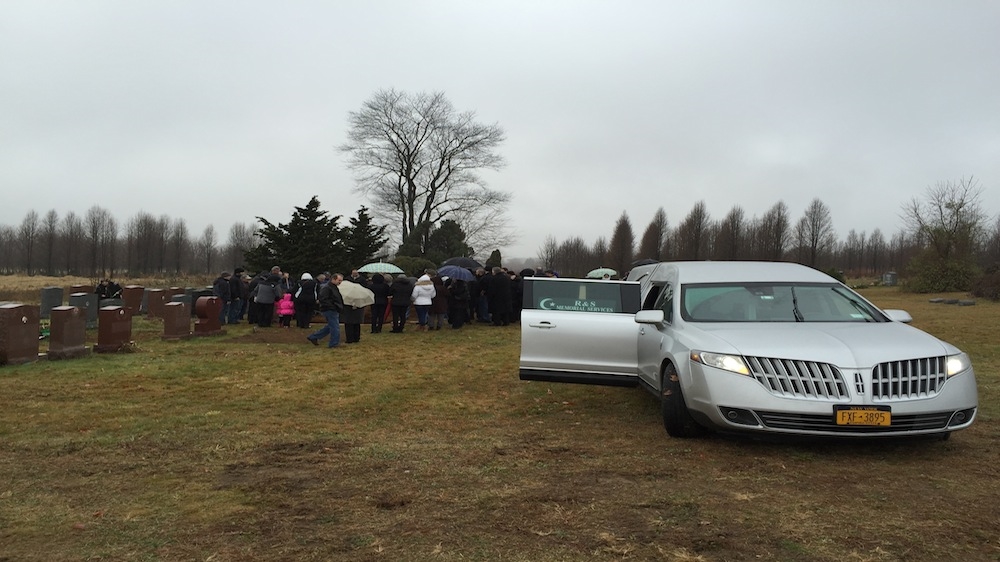 A small community of Turkish Cypriots attend a funeral service in Windsor, New Jersey at their own community cemetery bought in the early 1900s [Ahmet Kargi]