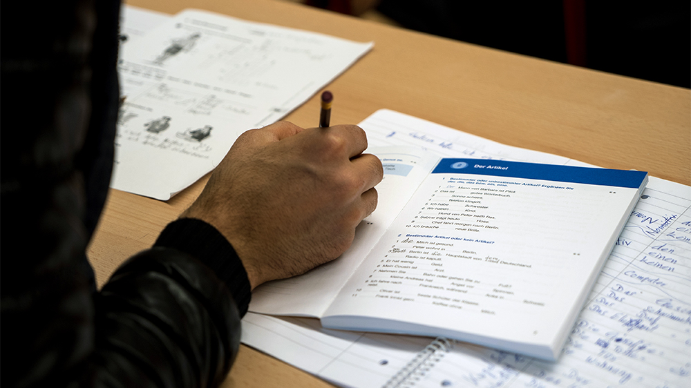 Georg Pazderski, the AfD's Berlin chairman, said it is 'almost impossible' for asylum seekers to integrate into German society [Sorin Furcoi/Al Jazeera]