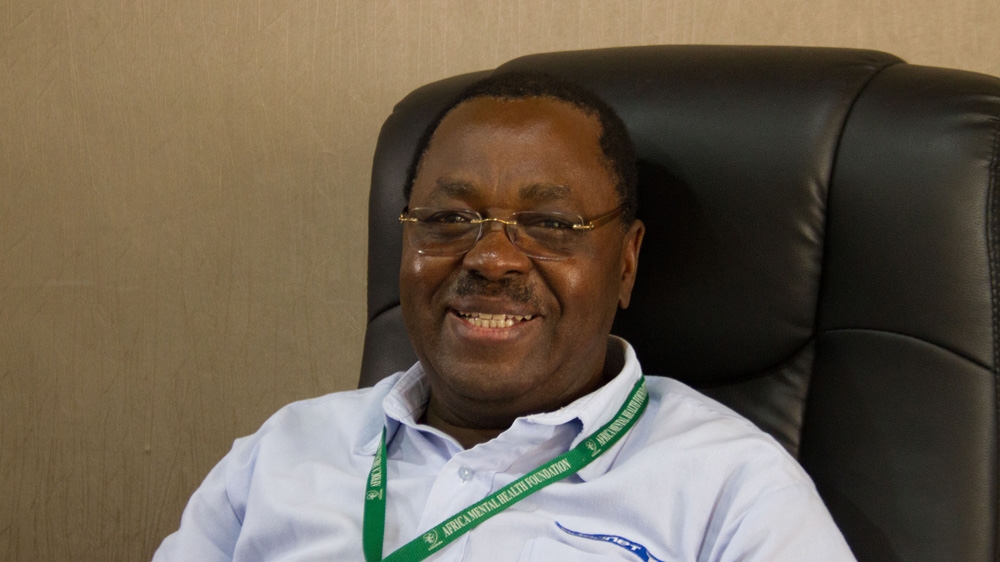 Dr David Ndetei, the founder of Africa Mental Health Foundation, advises the government on the need to raise mental health awareness among the public [Osman Mohamed Osman/Al Jazeera] 