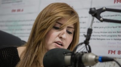 'We know what news refugees need to hear, about aid deliveries, or about what's happening at home,' says Hevy Izat Ahmed [Andrea DiCenzo/Al Jazeera]