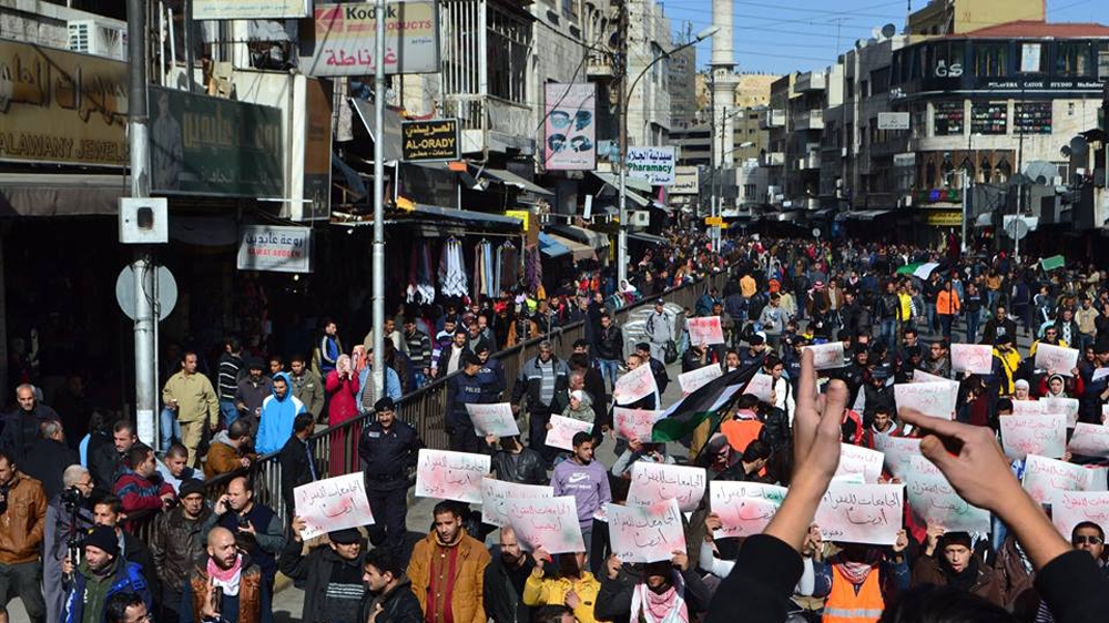 Jordan university fee protests