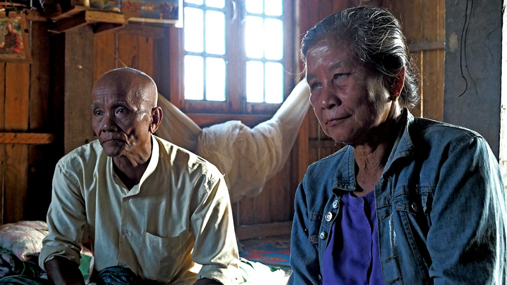 'If our son was here we could work on our plot of land, but we can't now. Since we can't work, we're better off dead,' said the elderly displaced couple [Connor Macdonald/Al Jazeera]