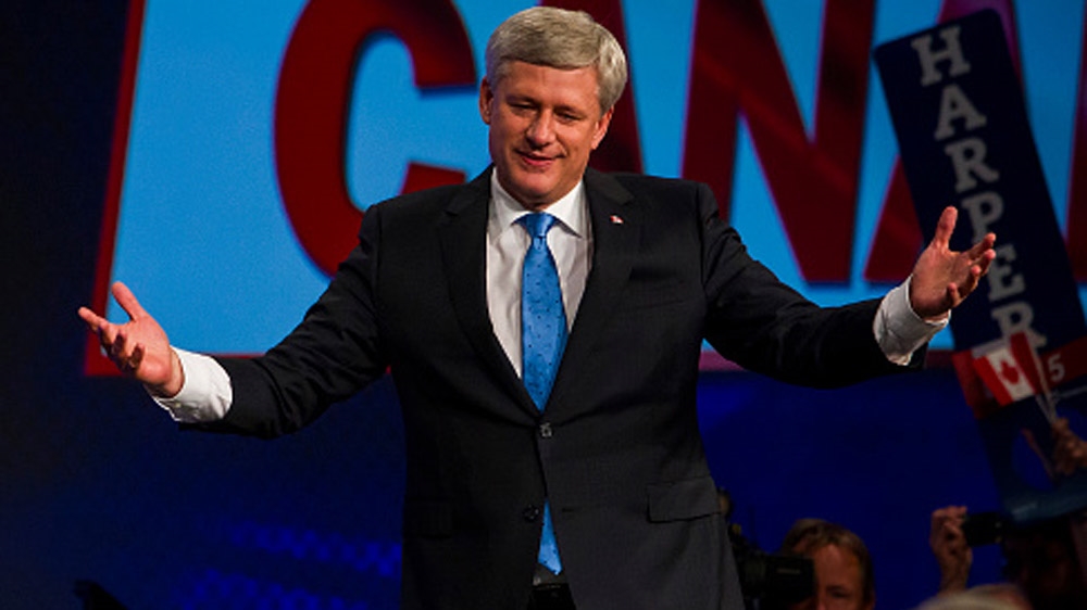Former Canadian Prime Minister Stephen Harper [Getty]