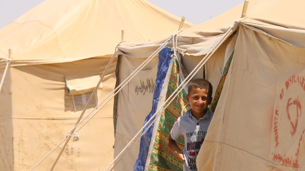 Families fleeing Fallujah