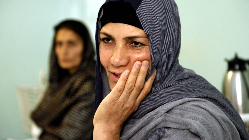 
Kobra, 44, developed fistula seven years ago after a botched hysterectomy [Mariam Alimi/Al Jazeera]
