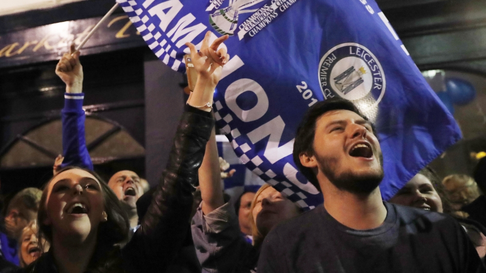 Leicester City were 5,000/1 favourites to win the league at the start of the season [Lee Wellings/Al Jazeera] [Eddie Keogh Livepic/Reuters]