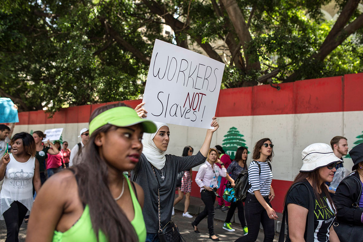 Domestic workers take the streets in Beirut/ Please Do Not Use