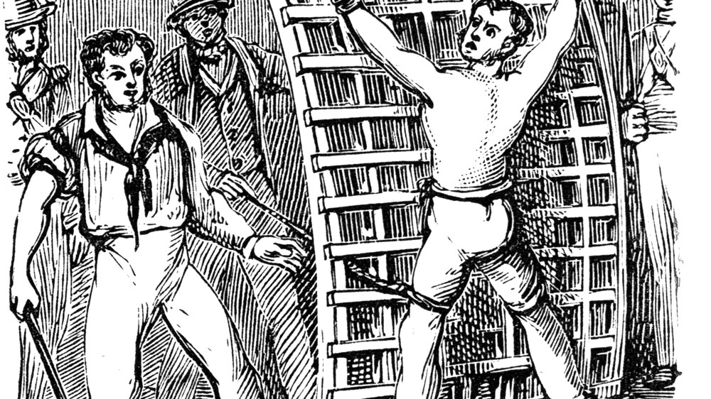 British naval discipline, 19th century.