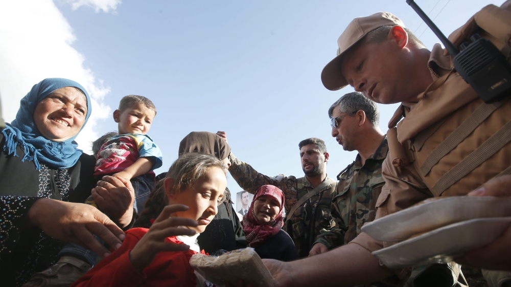 Humanitarian aid delivery by the Russian army