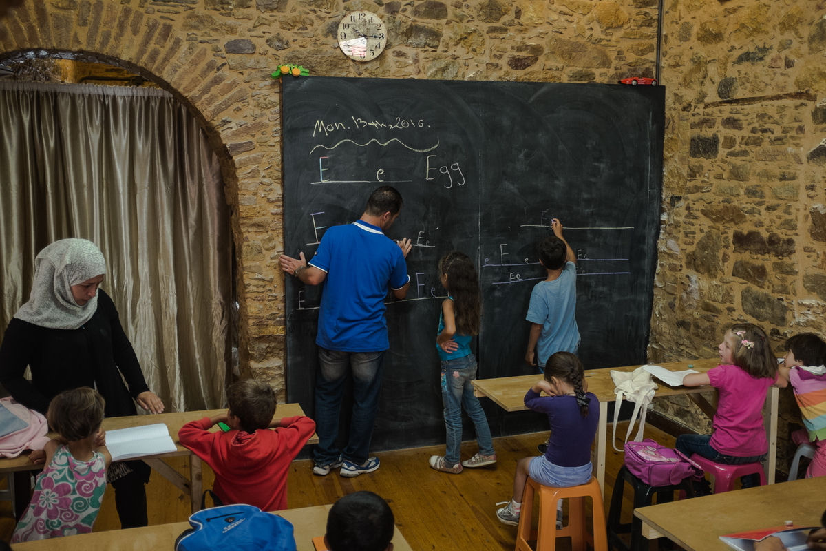 Chios refugee school