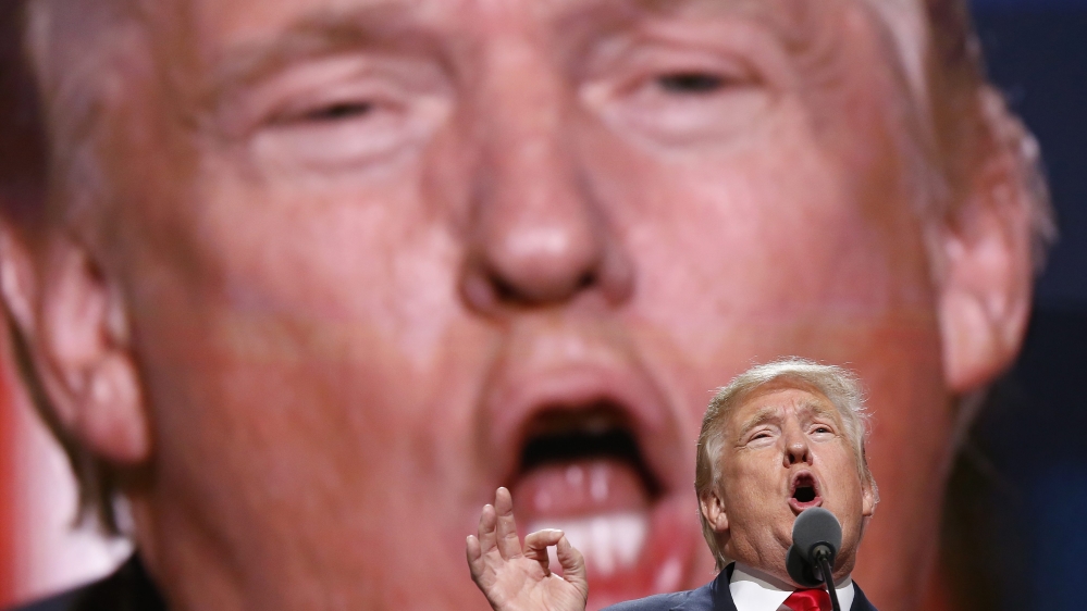 Trump has built the idea that Clinton has escaped punishment because of the influence of others [EPA].