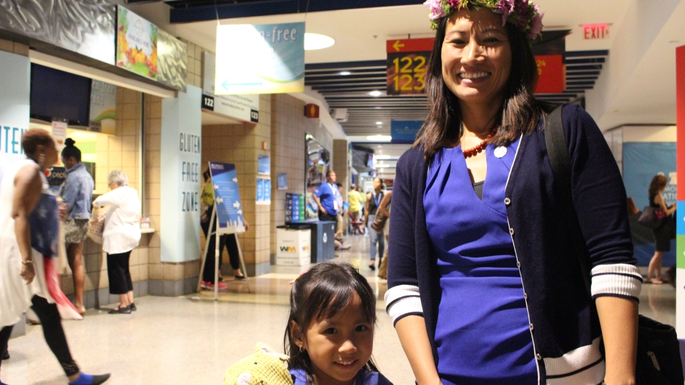 Delegate to the Democratic Party Convention in Philadelphia[Anar Virji/Al Jazeera]