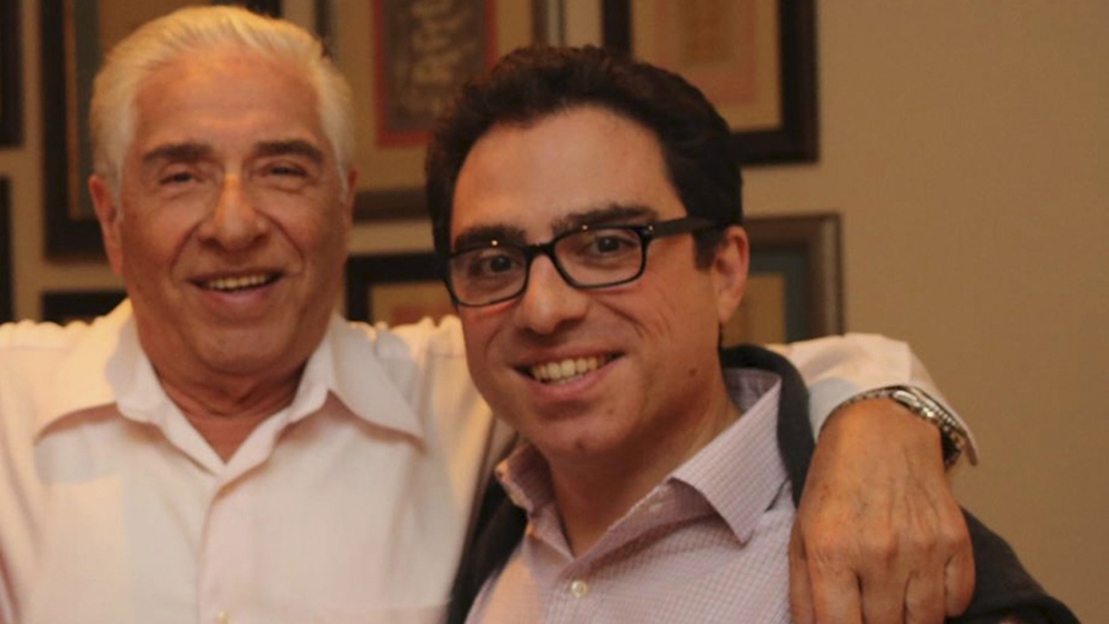 Family handout picture of Iranian-American consultant Siamak Namazi with his father Baquer Namazi