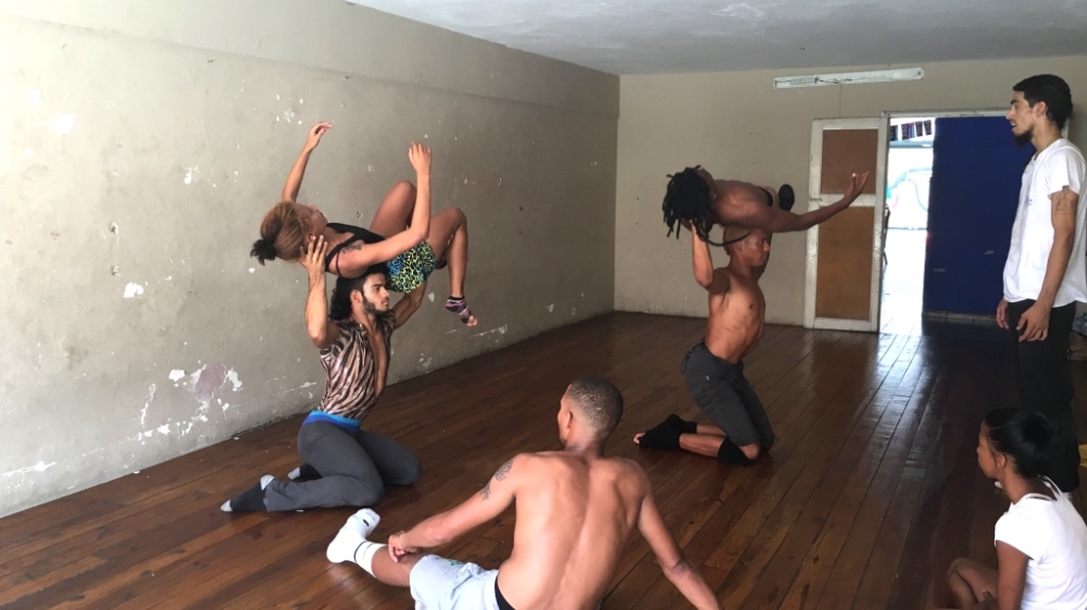 Inside Medula's dance studio [Sylvia Hines/Al Jazeera]