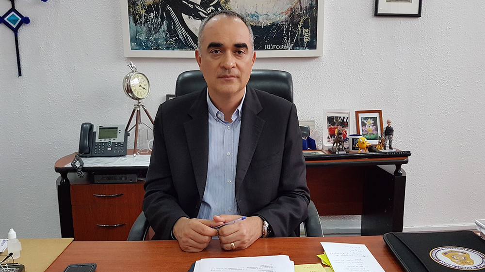 Guadalajara police chief Salvador Caro says that he has reassigned hundreds of police officers to protect citizens and not just the city’s elite [Duncan Tucker/Al Jazeera]