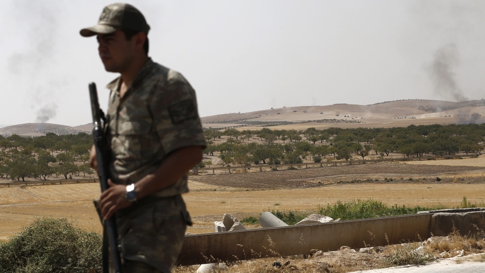 Turkish army operation against ISIS in Syria''s Jarablus