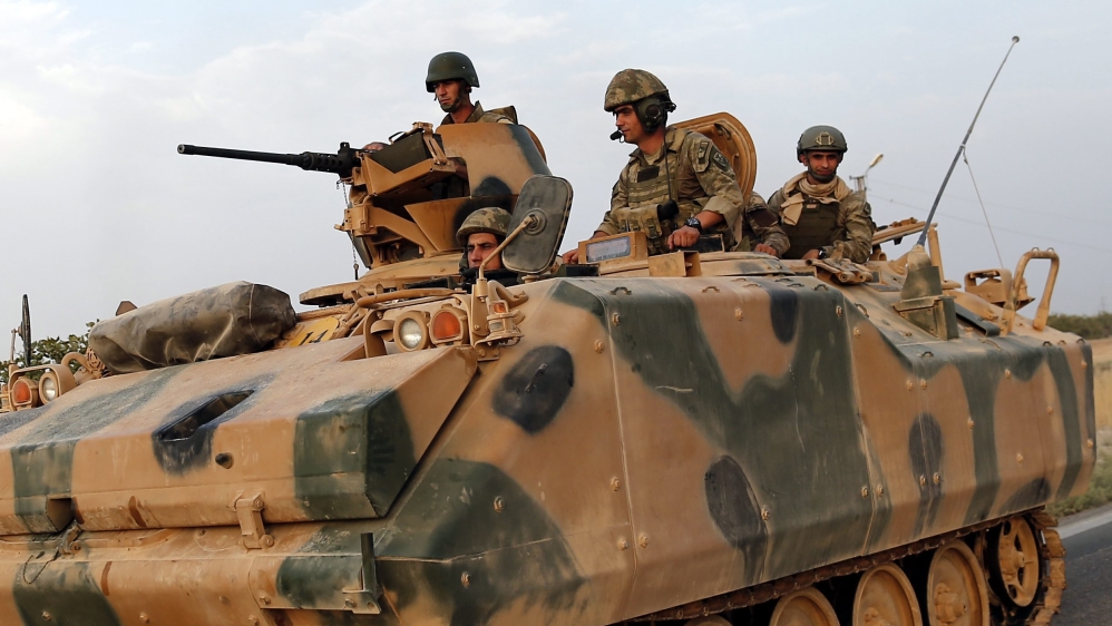 Turkish army operation against IS in Syria''s Jarablus