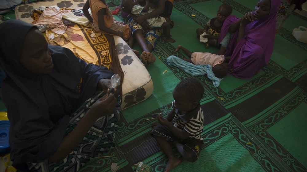 Thirty-four women and their children are being housed in a safe house to undergo psychotherapy sessions [Chika Oduah/Al Jazeera] 
